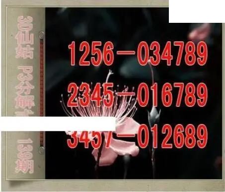 仙姑分解式26年139期体彩P3图谜