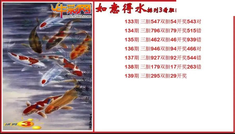 2026139期P3如意得水看胆图