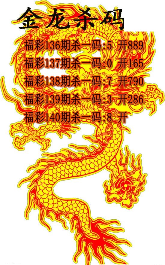 金龙杀码王2026140期3d图谜（原创）
