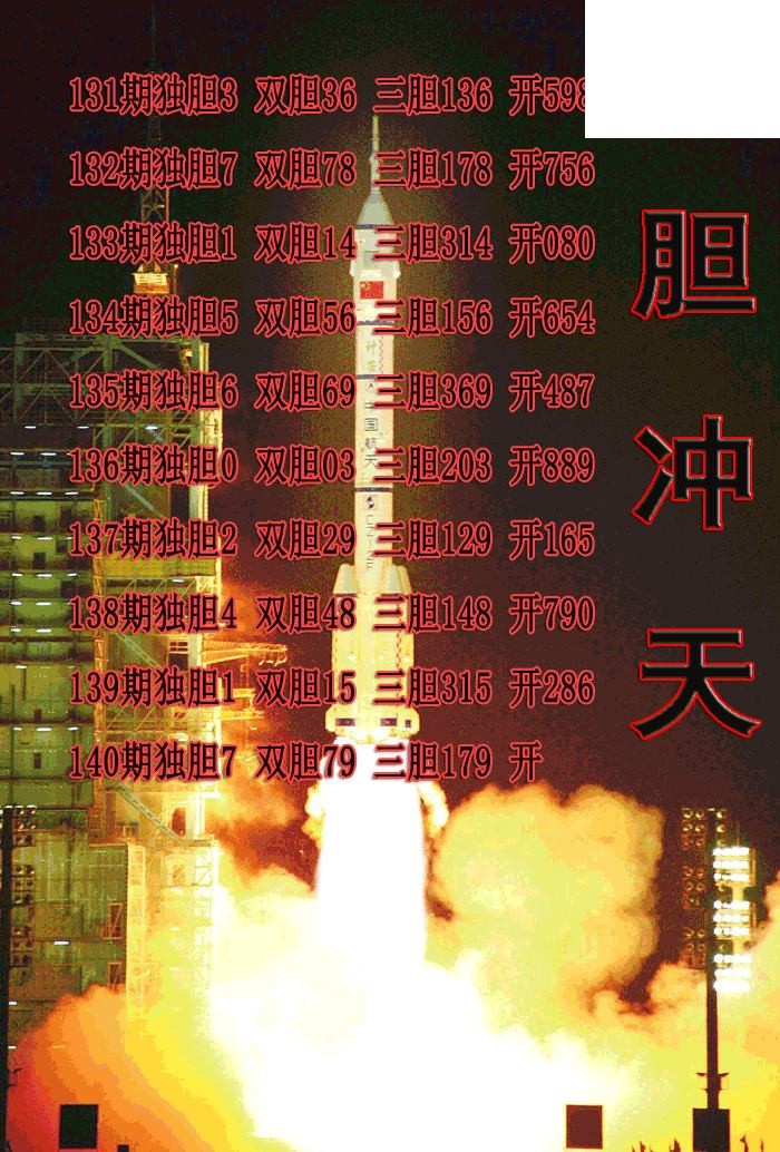 一胆冲天2026140期3d图谜（原创）