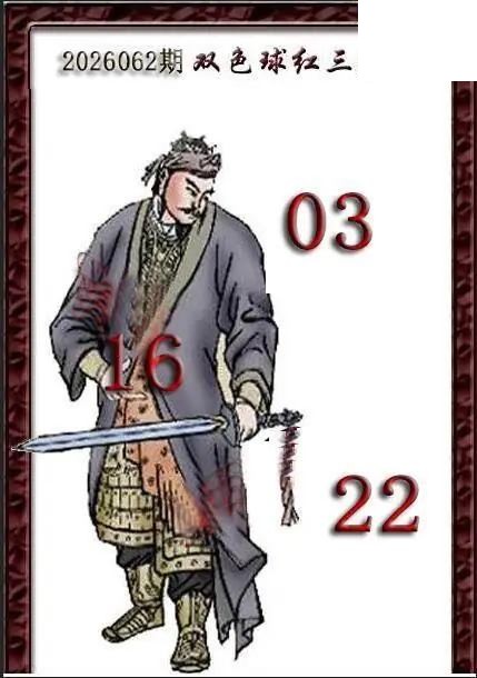 天吉鸟语断蓝26年062期双色球系列图