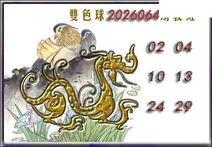 天吉鸟语断蓝26年064期双色球系列图