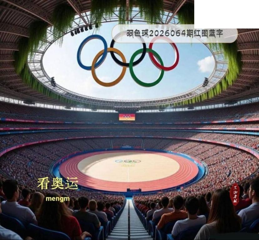 双色球2026年图迷064期 MENGM 红图蓝字