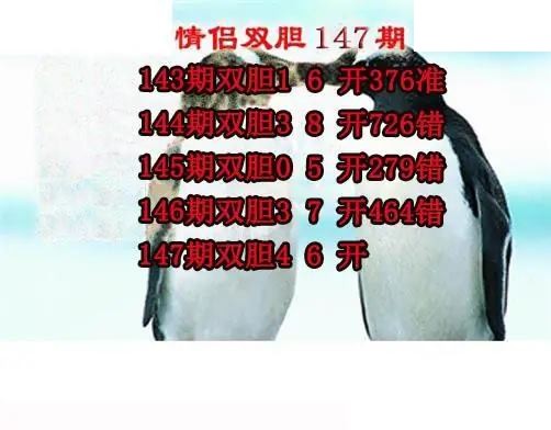 情侣双胆2026147期3d图谜