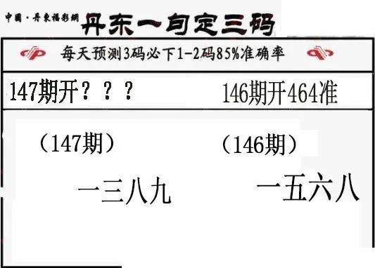 丹东一句定三码2026147期3d图谜（特准版）