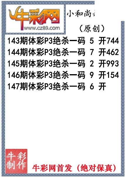 小和尚杀码147期今期体彩P3图谜（原创）