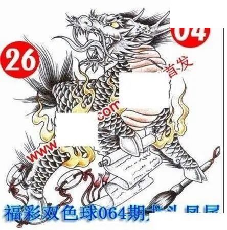 福彩双色球2026年064期龙头凤尾图谜