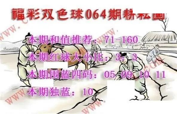 福彩双色球2026年064期耕耘图谜