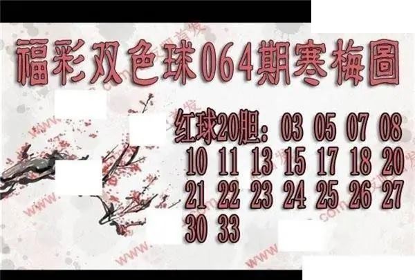 福彩双色球2026年064期寒梅图谜