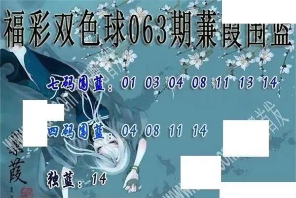 福彩双色球2026年063期蒹葭围蓝图谜