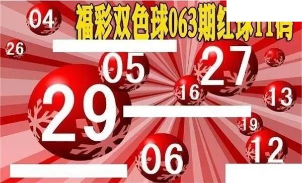 福彩双色球2026年063期红球11码图谜