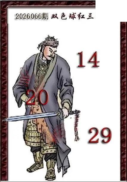 天吉鸟语断蓝26年066期双色球系列图