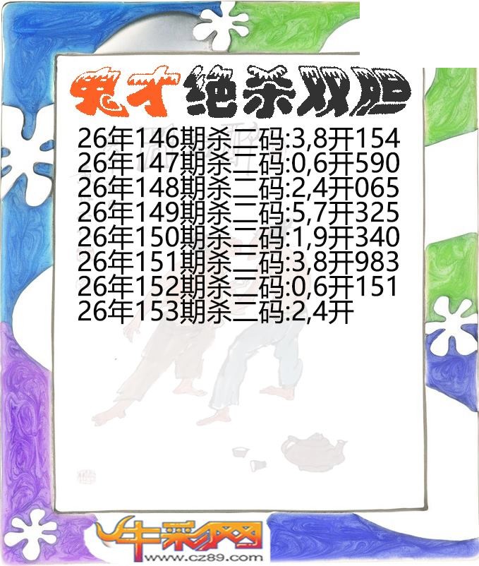 鬼才绝杀双胆153期体彩P3图谜