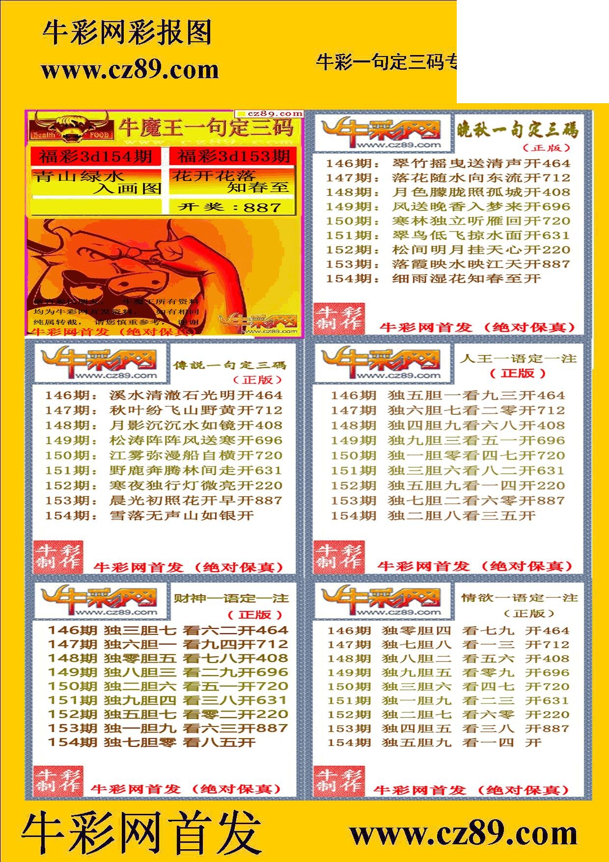 2026154期专家一句定三码彩报