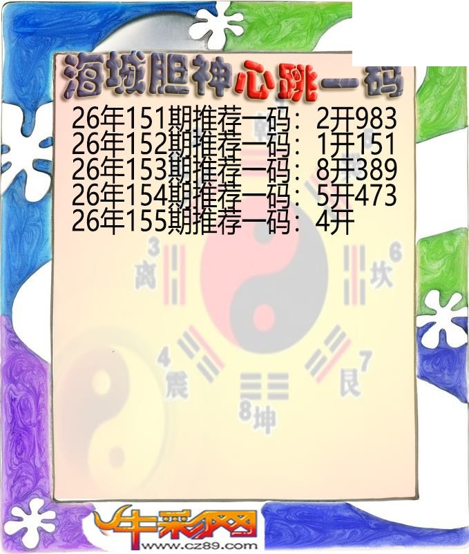 海城胆神心跳一码155期体彩P3图谜