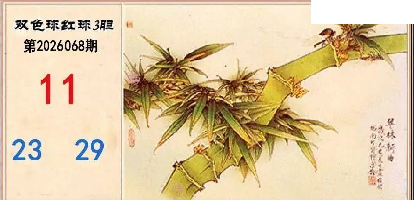 2026年068期双色球字迷图谜汇总