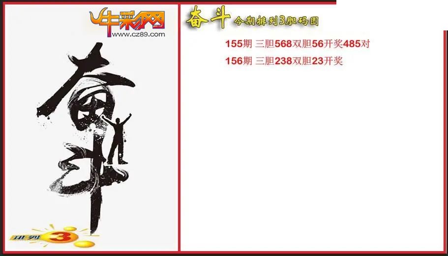 2026156期P3奋斗胆码图