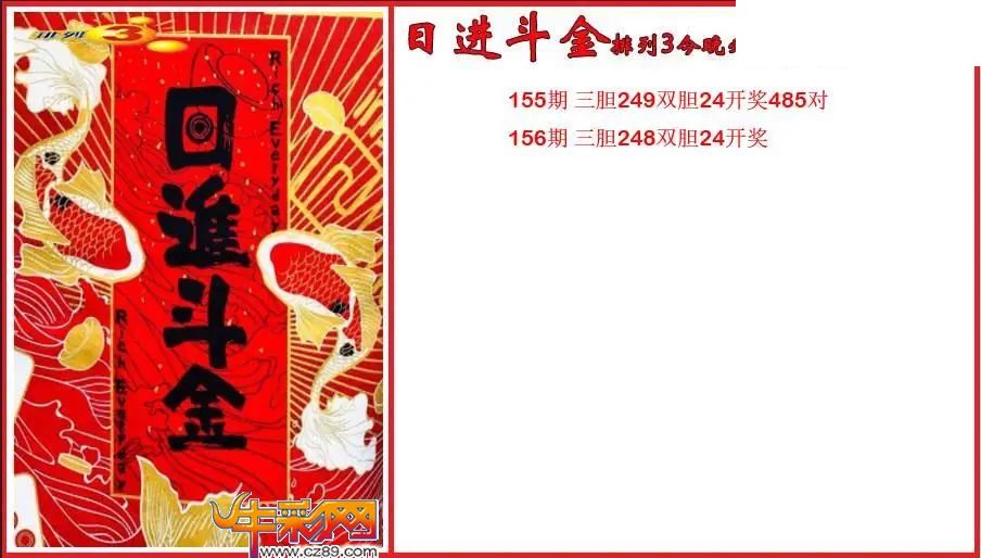 2026156期P3日进斗金今晚必下胆码图