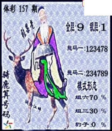 26年体彩P3157期 茶城沧江图谜