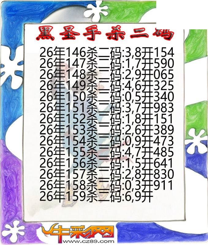 黑圣手杀二码159期体彩P3图谜