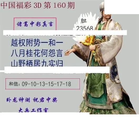 2026160期3D图谜汇总（二）
