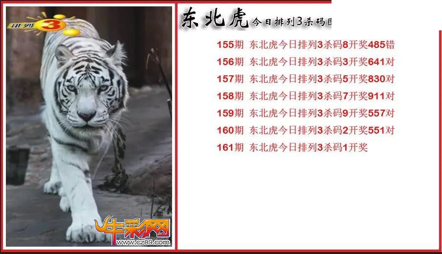 2026161期P3东北虎通杀一码图