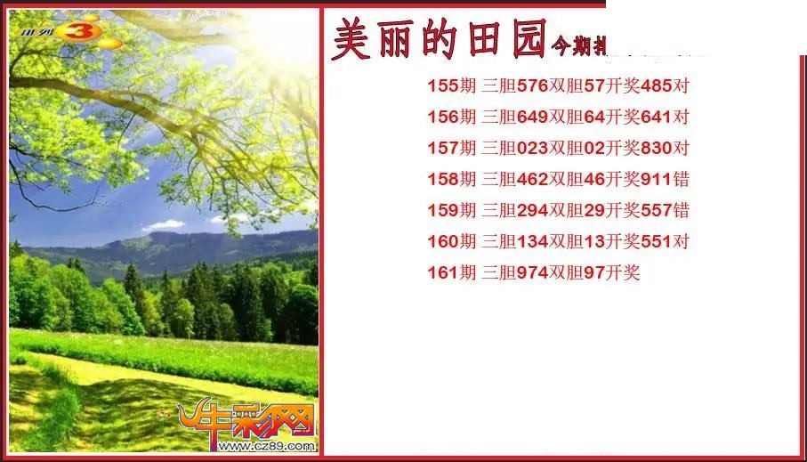 2026161期P3奋斗胆码图