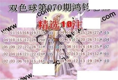 福彩双色球2026年070期鸿钧老祖图谜