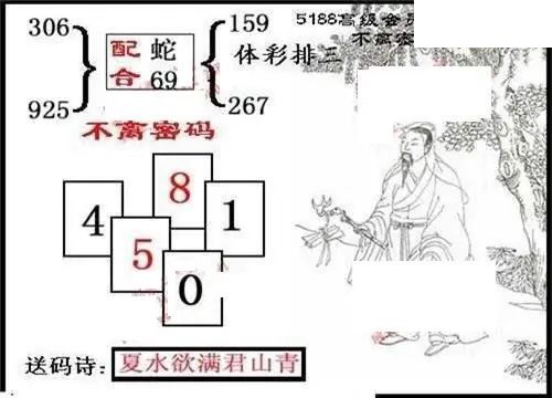 体彩P32026年162期 5188系列全图谜