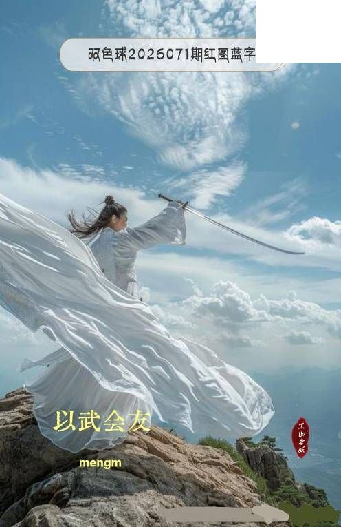 双色球2026年图迷071期 MENGM 红图蓝字