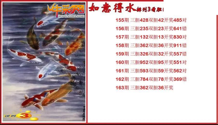 2026163期P3如意得水看胆图