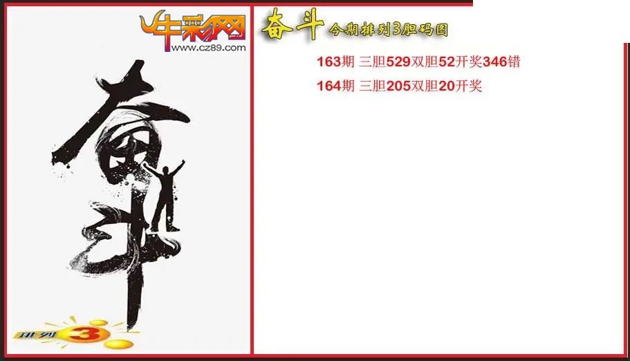 2026164期P3奋斗胆码图