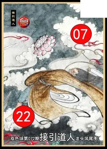 双色球2026年图迷072期 接引道人龙头凤尾图
