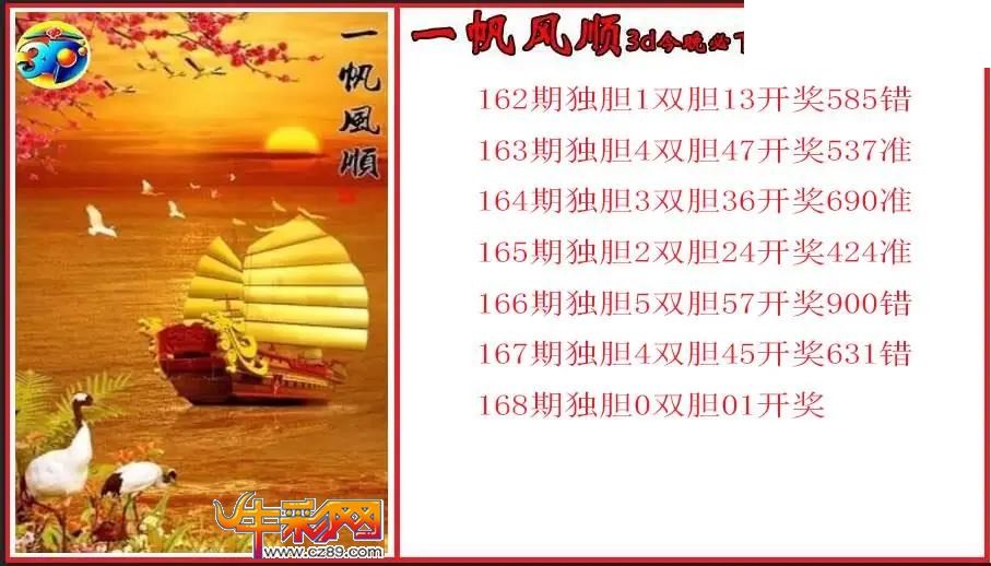 2026168期福彩3D图谜汇总