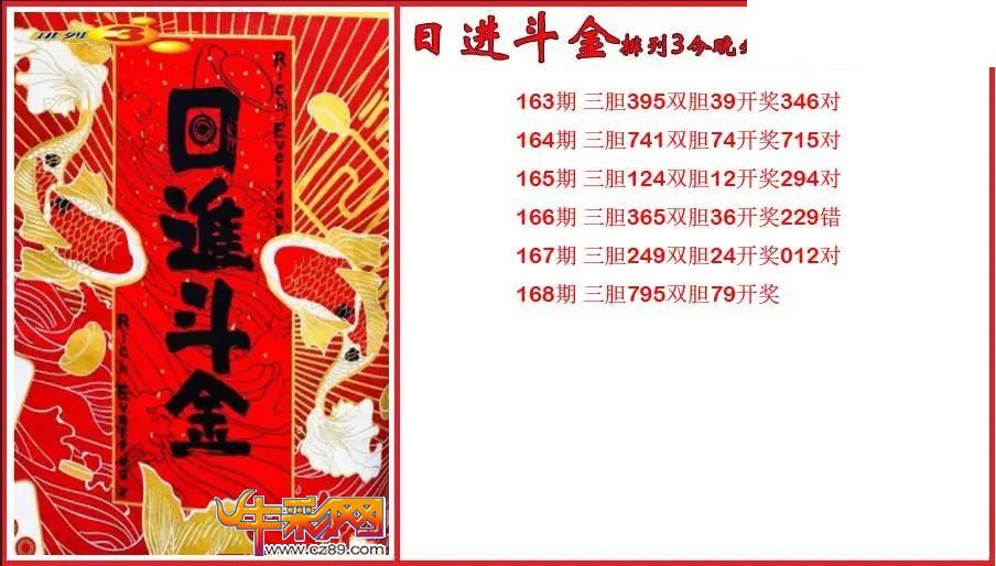2026168期P3日进斗金今晚必下胆码图