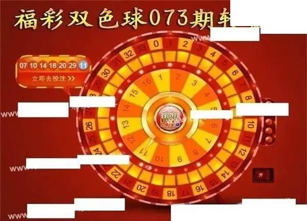 福彩双色球2026年073期转盘图谜