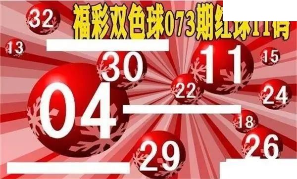 福彩双色球2026年073期红球11码图谜