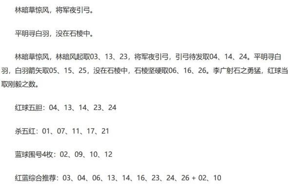 26年福彩双色球074期 大队书记段位诗另一篇