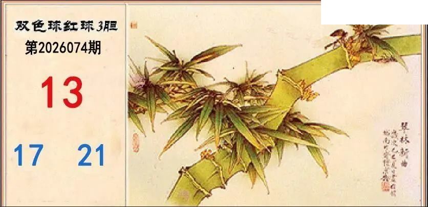 2026年074期双色球字迷图谜汇总