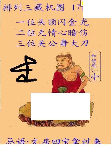 新版藏机图26年171期体彩p3图谜