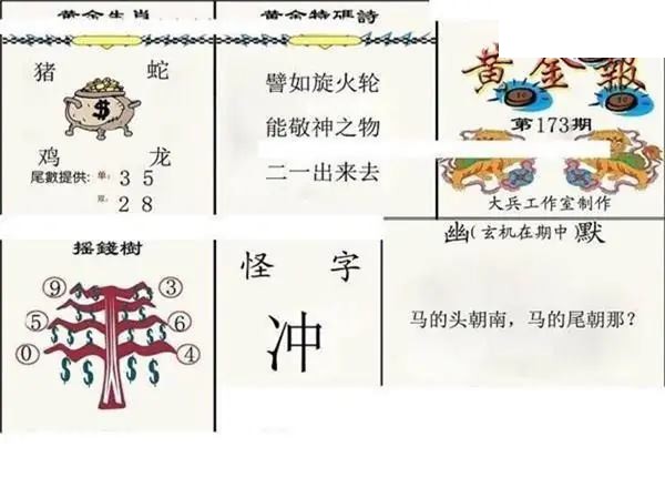 2026173期3D图谜汇总（二）