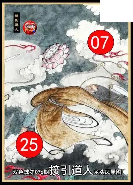 双色球2026年图迷076期 接引道人龙头凤尾图
