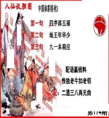 体彩P32026年174期 丹东议胆全图