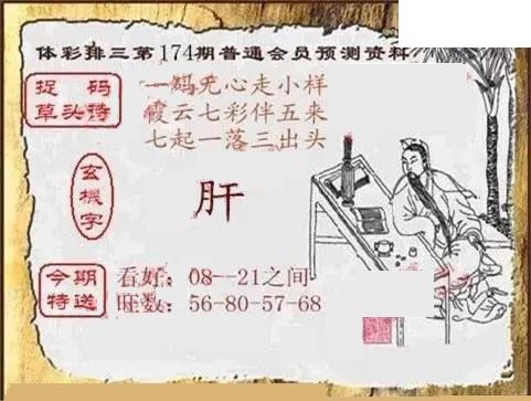 体彩P32026年174期 中龙系列全图