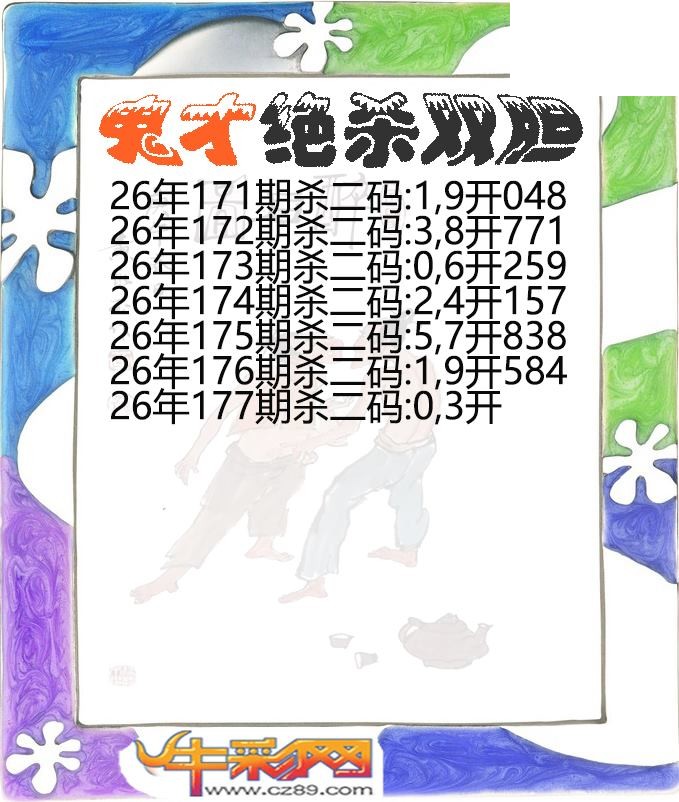 鬼才绝杀双胆177期体彩P3图谜
