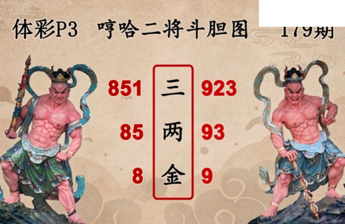 2026179期排列三 图谜预测汇总