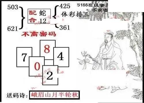 体彩P32026年179期 5188系列全图谜