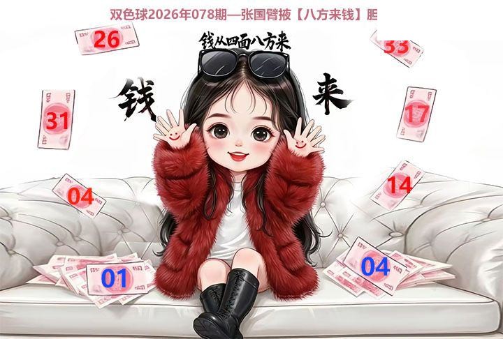 双色球2026年图迷078期 张国臂掖 八方来钱