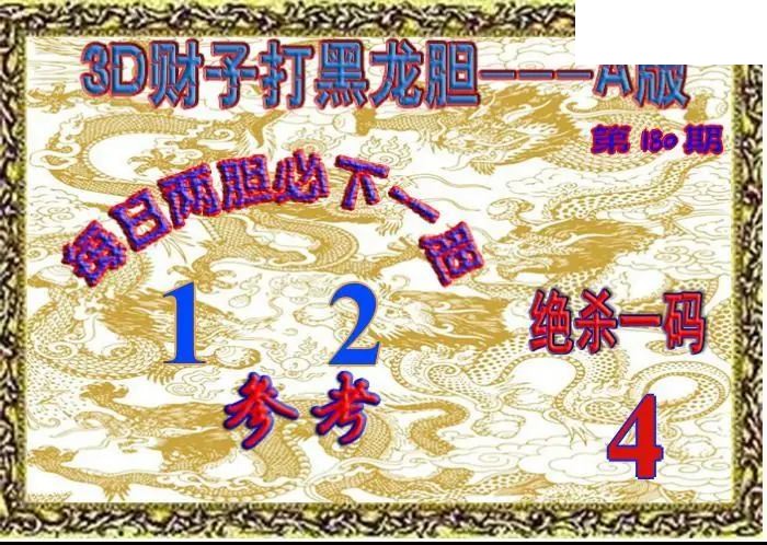 福彩3D2026180期图谜汇总