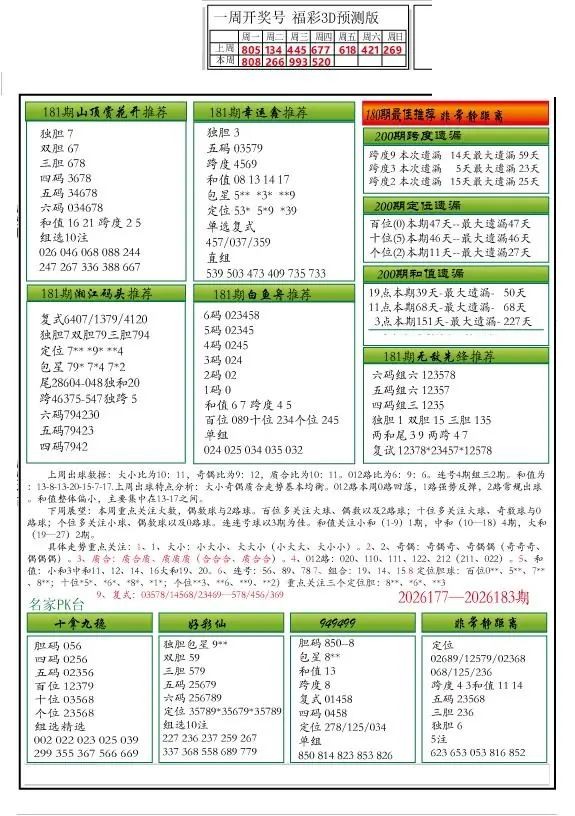 2026181期解太湖3d字图迷汇总报